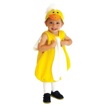 Toddler Infant Yellow Duck Ducky Costume For Girls Boys Halloween Outfit 2-4T • £9.98