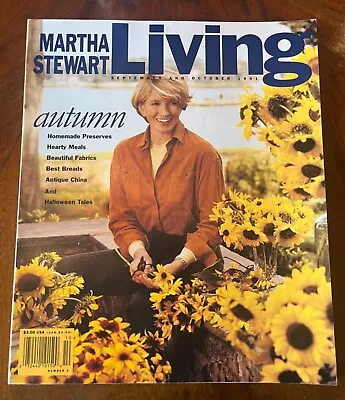 Martha Stewart Living September October 1991 Autumn Number 4 Halloween Preserves • $12