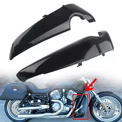 $96.97 • Buy Gloss Black L&R Radiator Side Covers Shrouds For Harley V Rod VROD VRSC 2001-UP
