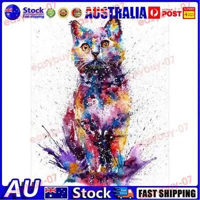 $11.50 • Buy AU 5D DIY Full Drill Diamond Painting Cat Cross Stitch Craft Kit (Color-k556)