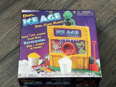 Vintage Dinos Ice Age Sno-Cone Machine Snow Cone Maker By Lanard New SEALED! • $98.09
