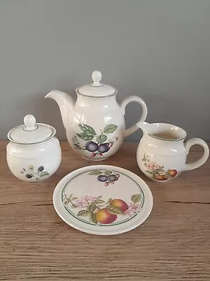 M&S Marks & Spencer Ashberry Teapot Stand Milk Jug & Lidded Sugar Bowl • £20