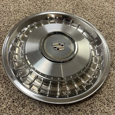 Vintage Cadillac Coupe DeVille HubcapStainless Steel Wheel Cover 15” OEM • $30