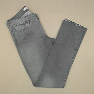 J Brand 912 Pencil Leg Jeans Women's Size 27 Raw Hem Underground Gray Denim • $26.99