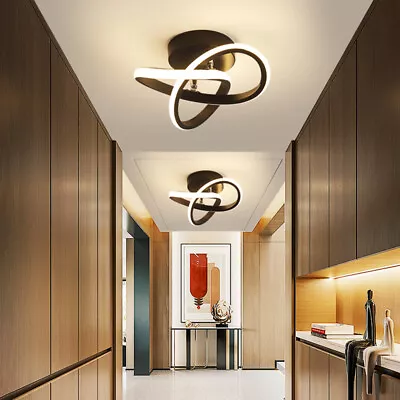 Bedroom Ceiling Lights Home LED Lamp Bar Chandelier Lighting Black Pendant Light • $69.80