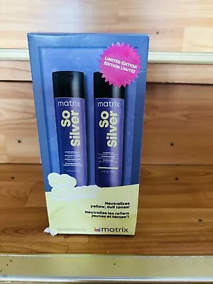 Matrix So Silver Purple Shampoo & Conditioner Combo - Neutralizes Yellow Tones • $30