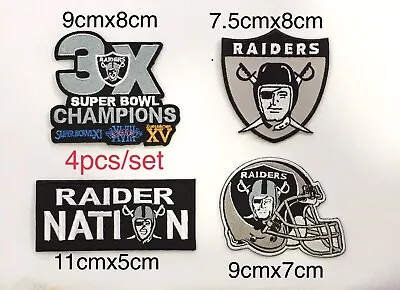 NFL Oakland Raiders Logo Patch Sport Embroidery  Iron  Sewing On Fabric  • $10.50