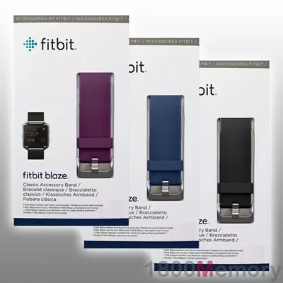 $49.95 • Buy GENUINE Fitbit Blaze Replacement Classic Accessory Band For Activity Tracker HRM