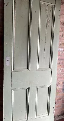 Reclaimed Antique Edwardian 4-Panel Internal Door 194.5 X 76 Cm • £125