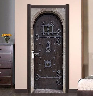 £88.83 • Buy 3D Lines Pattern Door Wall Mural Photo Wall Sticker Decal Wall AJ WALLPAPER AU