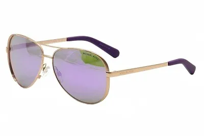 $49.95 • Buy Michael Kors Women's Chelsea MK5004 Rose Gold / Purple Aviator Sunglasses 59mm