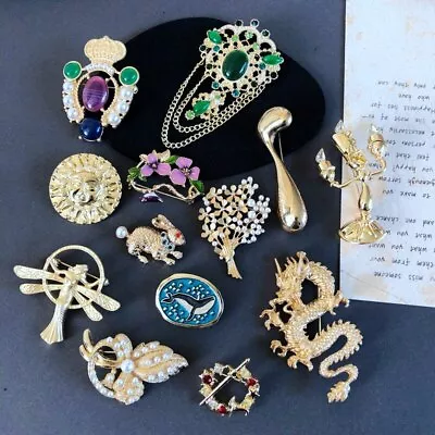 Retro Medieval Palace Brooches For Women Vintage Pin Gem Brooches Jewelry Pins  • $3.99