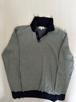 £11 • Buy Reiss Long Sleeve Polo Shirt Mutl Colour Size Large