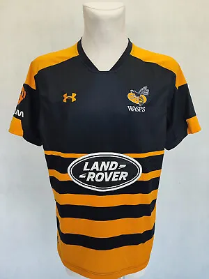 London Wasps Under Armour Rugby Shirt Jersey Size L • £23.99