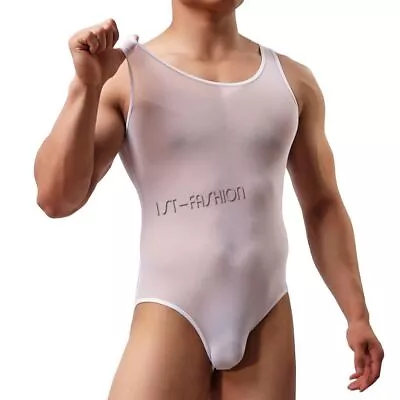 Men Lingerie Bodysuit Leotard Jumpsuit Wrestling Singlet Unitard Underwear Brief • $8.35