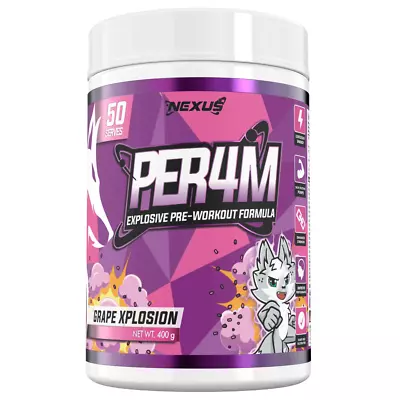 Nexus Sports Per4m Preworkout Energy Pump Focus Stimulant + Free Diet Meal Plan • $67.50