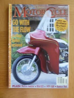 Classic Motorcycle Magazine Aug  2001 BSA B33 ISDT Banbury Run Metisse • $6.85