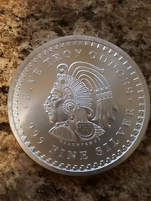 5 Oz. Golden State Mint Silver Round Aztec Calendar .999 Fine • $160