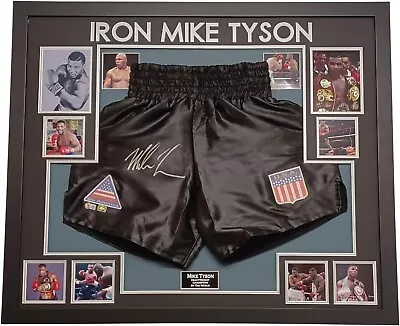 *** Rare MIke Tyson SIGNED Shorts Autographed Display *** NEW Framed DISPLAY • $739.79