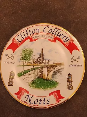 Clifton Colliery Limited Edition China Plate Good Condition • £4.99