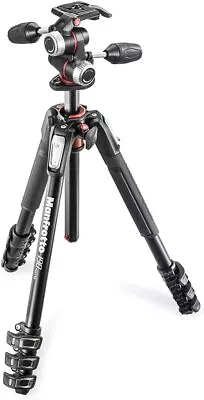 MANFROTTO Professional Tripod 190 Series Aluminum 4 Steps + RC2 With RC2 3W • $286.93