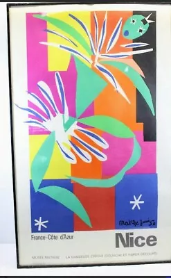 HENRI MATISSE Original Poster Nice France Cote D'Azur 1965  • $425