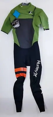 $59.99 • Buy New $230 Men's Hurley Fusion 202 Wetsuit 2/2MM Short Sleeve Fullsuit Green XS