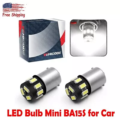 2Pcs 12V White 67 89 97 631 5007 5008 R5W R10W 1156 LED Bulb Mini BA15S For Car • $9.93