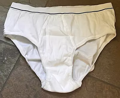 424 Men's JOCKEY LIFE Size 42 White Tighty White Cotton Brief  NWOT Vintage • $15.95