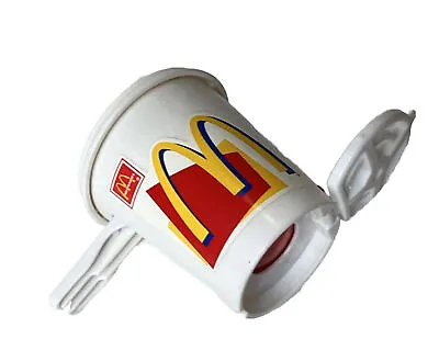 McDonalds Drinking Cup Toy Works Signaller Food Foolers 1999 Happy Meal • $9.40