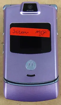 Motorola RAZR V3m - Pink And Silver ( Verizon ) Very Rare Flip Phone • $18.69