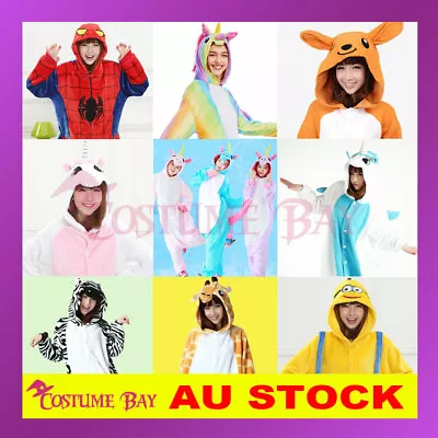 Adult Kids Onsie Pokemon Pikachu Charmandar Unicorn Kigurumi Pajamas Jumpsuit • $16.95