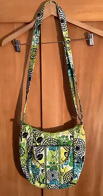 Vera Bradley Crossbody Mailbag Purse Limes Up Lime Green Floral Design • $18.50