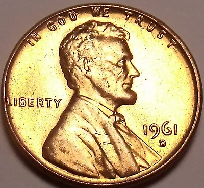 United States Unc 1961-D Lincoln Memorial Cent~Free Shipping • $2.49