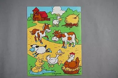 1 Vintage Sheet Sticker Farm Animals 1989 Applause  • $2.95