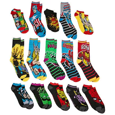 Marvel Comics 15 Days Of Socks Advent Gift Box Men's Socks Multi-Color • $34.98