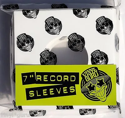 Vinyl Guru 7  Inch 45RPM Vinyl Record White Card Sleeves Covers Any Quantity • £199.99