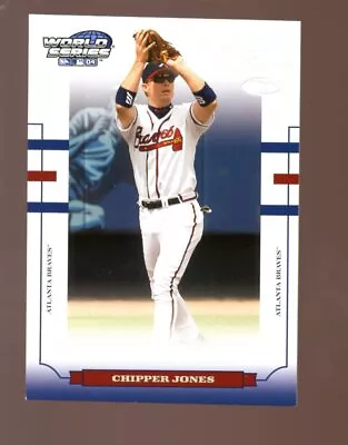 2004 Donruss World Series Chipper Jones Silver Holofoil #ws-14 01/50 • $14.99