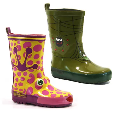 £8.95 • Buy Kids Boys Girls Infants Welington Winter Wellies Rain Mud Puddle Snow Boots Size
