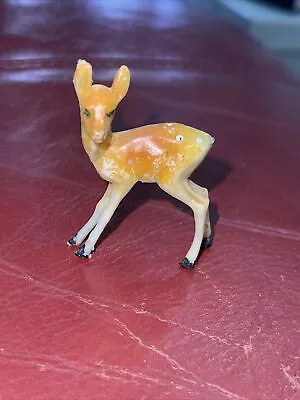 Vintage Plastic Deer Fawn Doe Figure Toy Miniature • $4.95