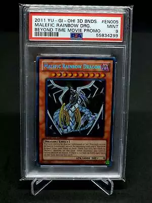 PSA 9 Malefic Rainbow Dragon // 2011 Yugioh 3D BNDS Movie Promo • $83.21