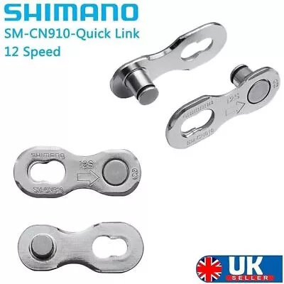 2 Pair Shimano 12 Speed Chain Link M6100/7100/8100/9100 CN910 HG 12S Quick Link • £5.25