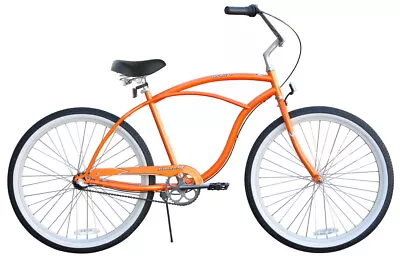 Orange 26  Man's Beach Cruiser Bike SHIMANO INTERNAL 3- Speed  • $389.99