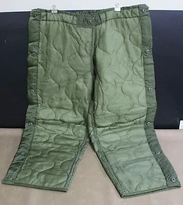 New 1pc USGI Military Field Pant Liner Cold Weather Trousers Quilted Medium Long • $21.50