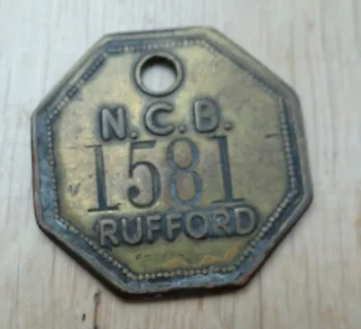 Colliery Mining Check  Rufford 1581 Check  Ncb Nottingham Area • £10