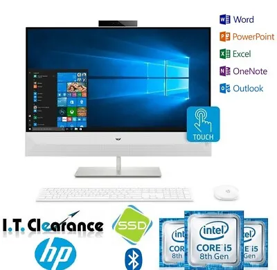 HP 24-xa0071a All-in-One Touch Intel I5 8th 16GB RAM 256 SSD+1TB WIN11 OFFICE • $610.51
