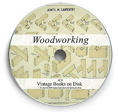 Rare Woodworking Carpentry Books On DVD - Joinery Wood Turning Lathe Carving C9 • £4.60