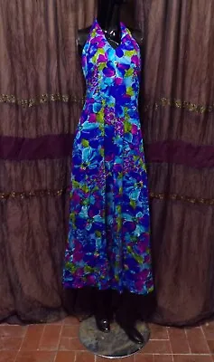 Vintage 70's Floral Hawaii Cocktail Party Maxi Dress • $29.99