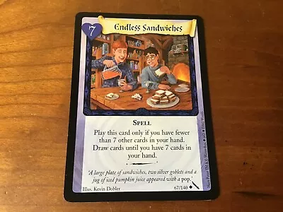 Harry Potter TCG CCG Chamber Of Secrets - Endless Sandwiches 67/140  • $1.99