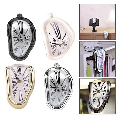 Melting Clock Distorted Wall Clocks Surrealist Dali Style Wall Watch Home Decor • $20.99